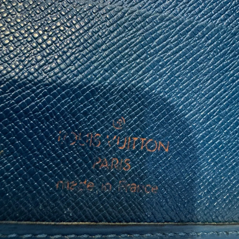 Authentic Louis Vuitton Blue Epi Wallet